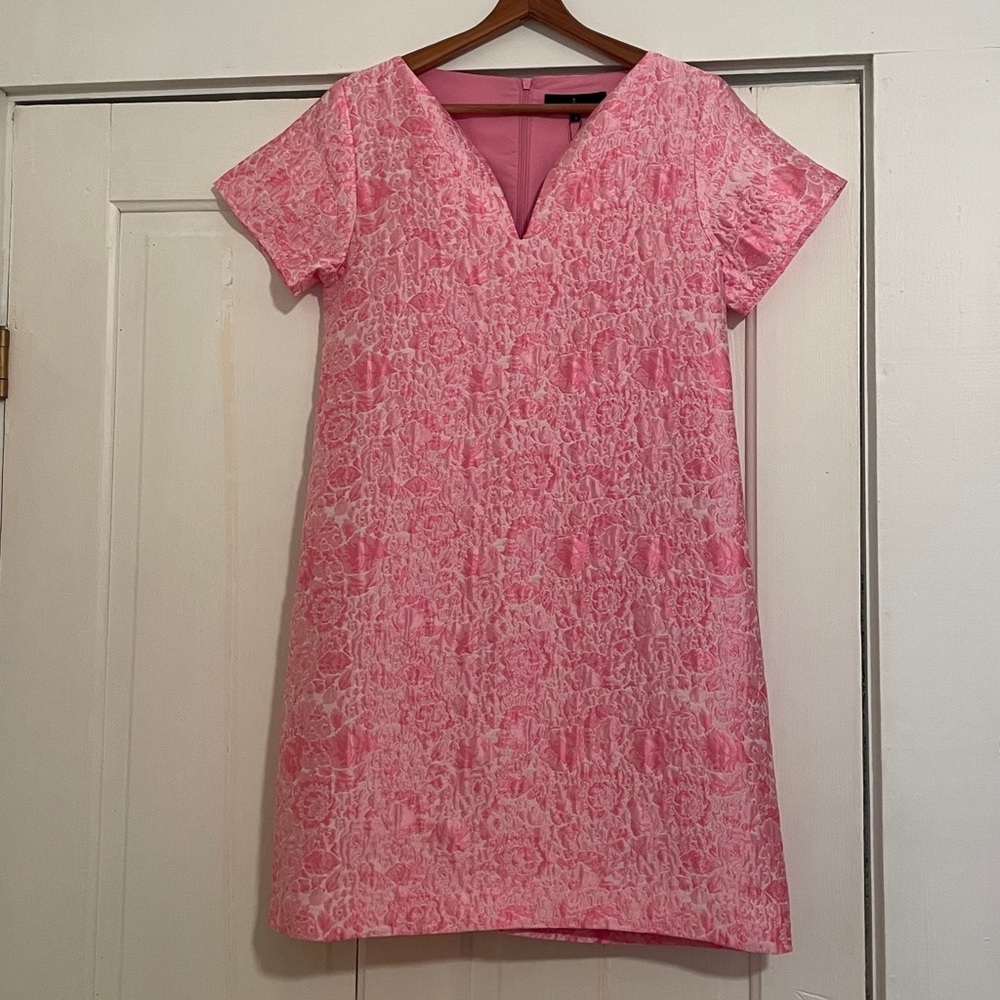 New Abbey Glass Lulus Pink Bubble Jacquard Dress size Small - Picture 5 of 14